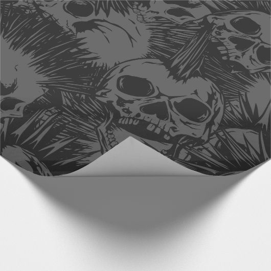 Schädel Geschenkpapier (Ecke)
