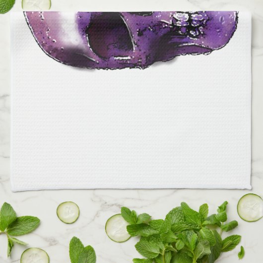 Schädel Geschirrtuch (Gefaltet)