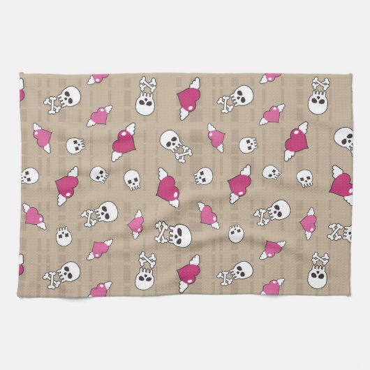 Schädel Geschirrtuch (Horizontal)