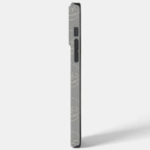 Schädel - Ghost Grau und Knochen Weiß Case-Mate iPhone Hülle (Rückseite / Links)