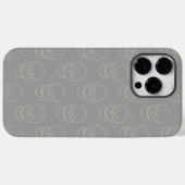 Schädel - Ghost Grau und Knochen Weiß Case-Mate iPhone Hülle (Rückseite (Horizontal))