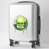 Schädel Giftspritze Aufkleber (Koffer)