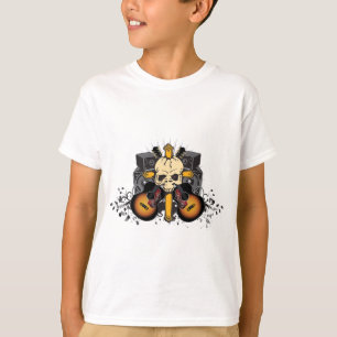 Schädel-Gitarren-Lautsprecher T-Shirt