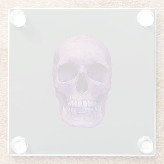 Schädel Glasuntersetzer (Rückseite)