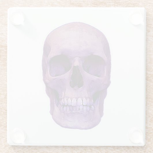 Schädel Glasuntersetzer (Rückseite)