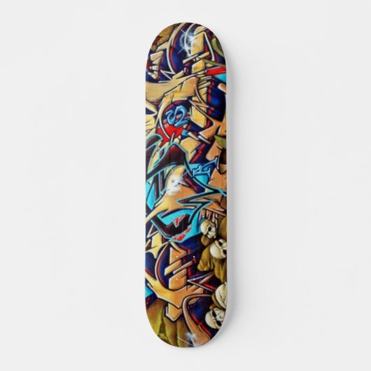 Schädel Graff Plattform Skateboard (Vorne)