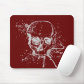 Schädel - grau mousepad (Mit Mouse)