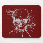 Schädel - grau mousepad (Vorne)