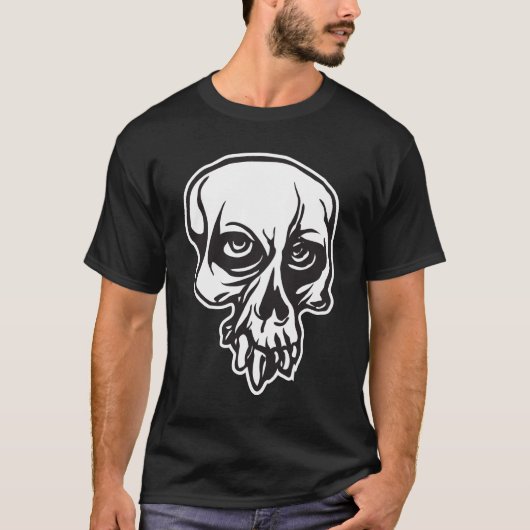 Schädel groß T-Shirt (Vorderseite)