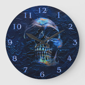 Schädel Große Wanduhr