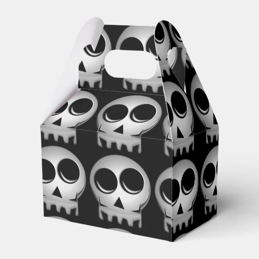 Schädel, halber Geschenkkorb Geschenkschachtel (Rückseite)