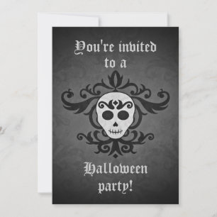 Schädel Halloween Einladung