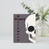 Schädel-Halloween-Einladung Einladung (Stehend Vorderseite)