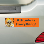 Schädel, Haltung ist alles! Autoaufkleber (Auf Auto)