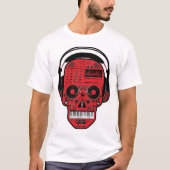 SCHÄDEL-HAUPTdj-PRODUZENT-T-SHIRT T-Shirt (Vorderseite)