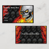 Schädel-HauptVisitenkarte kundengerecht Visitenkarte (Vorne/Hinten)