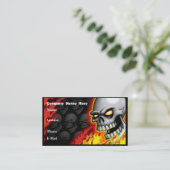 Schädel-HauptVisitenkarte kundengerecht Visitenkarte (Stehend Vorderseite)