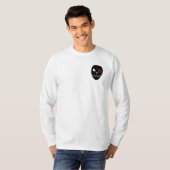 Schädel - Henley die Leinwand der Männer langes T-Shirt (Vorne ganz)