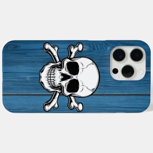 Schädel, Holz Case-Mate iPhone Hülle (Rückseite (Horizontal))