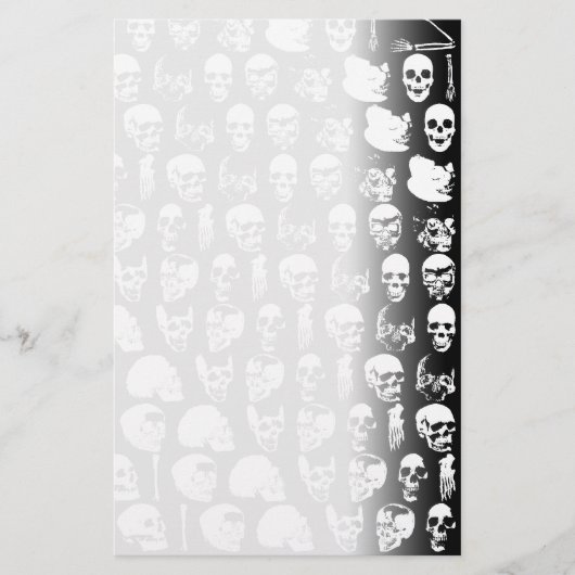 Schädel-Horror Goth Todesfelsen-Monster Briefpapier (Vorderseite)