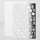 Schädel-Horror Goth Todesfelsen-Monster Briefpapier (Vorne/Hinten)