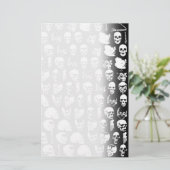 Schädel-Horror Goth Todesfelsen-Monster Briefpapier (Stehend Vorderseite)