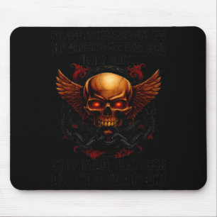 Schädel Ich weigere mich, irgendjemandes zu küssen Mousepad