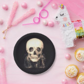 Schädel-Illusion Pappteller (Party)