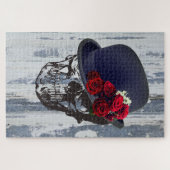 Schädel im Bowler-Huterwachsen Puzzle (Horizontal)