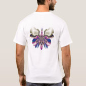 Schädel im Schmetterling #07 T-Shirt (Rückseite)