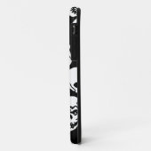 Schädel im schwarzen Hintergrund-Muster Case-Mate iPhone Hülle (Hinten/Links)