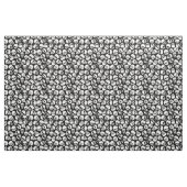 Schädel im schwarzen Hintergrund-Muster Stoff (Fat Quarter (45,7 x 55,9 cm))