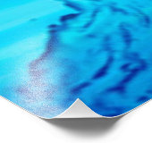 Schädel im Wasser Fotodruck (Ecke)