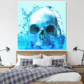 Schädel im Wasser Leinwanddruck (Insitu (Schlafzimmer))