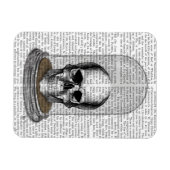 Schädel in Bell Jar 2 Magnet (Horizontal)