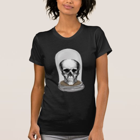 Schädel in Bell Jar 2 T-Shirt (Vorderseite)