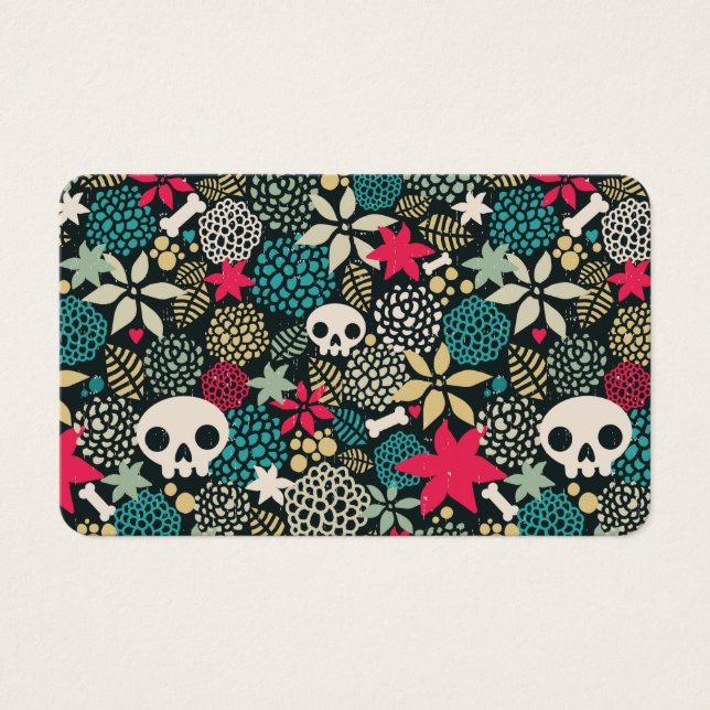 Schädel in Blume (Vorderseite)