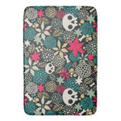 Schädel in Blume Badematte (Vorderseite Vertikal)