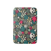 Schädel in Blume Badematte (Vorderseite Vertikal)