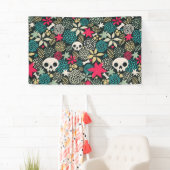 Schädel in Blume Banner (Insitu)