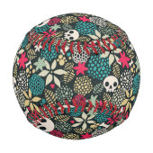 Schädel in Blume Baseball (Rückseite)