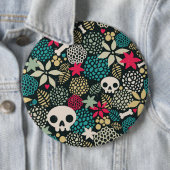 Schädel in Blume Button (Beispiel)
