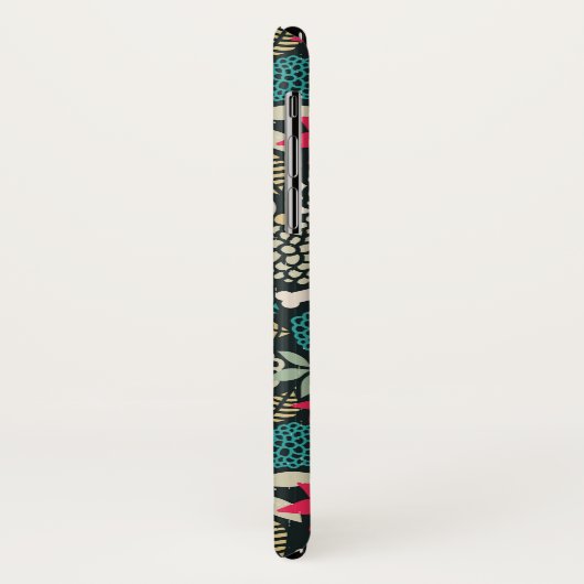 Schädel in Blume Case-Mate iPhone Hülle (Hinten/Links)