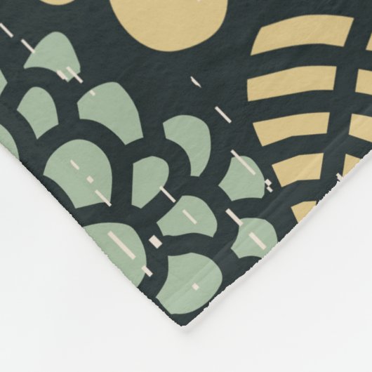 Schädel in Blume Fleecedecke (Ecke)