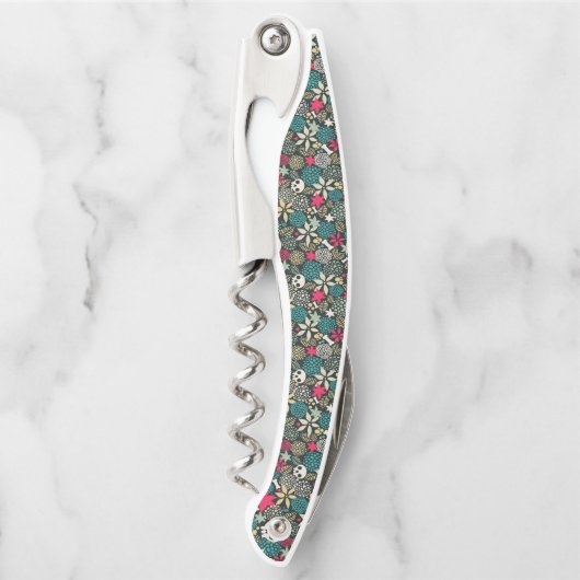 Schädel in Blume Kellnermesser (Vorderseite)