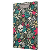 Schädel in Blume Klemmbrett (Links)