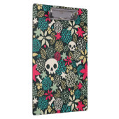 Schädel in Blume Klemmbrett (Rechts)