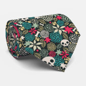 Schädel in Blume Krawatte (Gerollt)