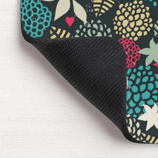 Schädel in Blume Mousepad (Ecke)