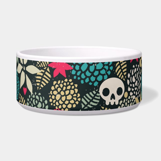 Schädel in Blume Napf (Links)